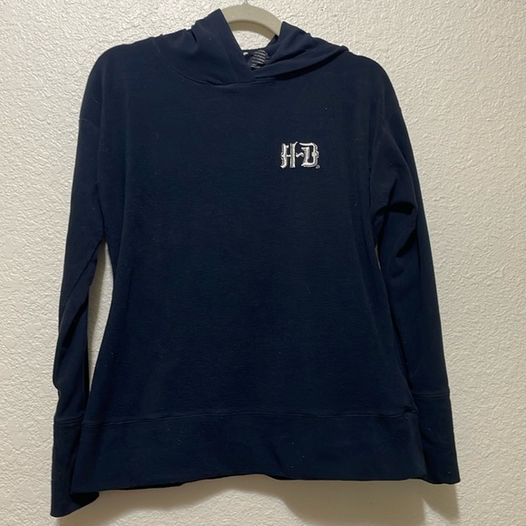 Harley-Davidson Tops - Harley-Davidson Women's Black Fleece Pull On Sweatshirt. Good Condition. Size XL